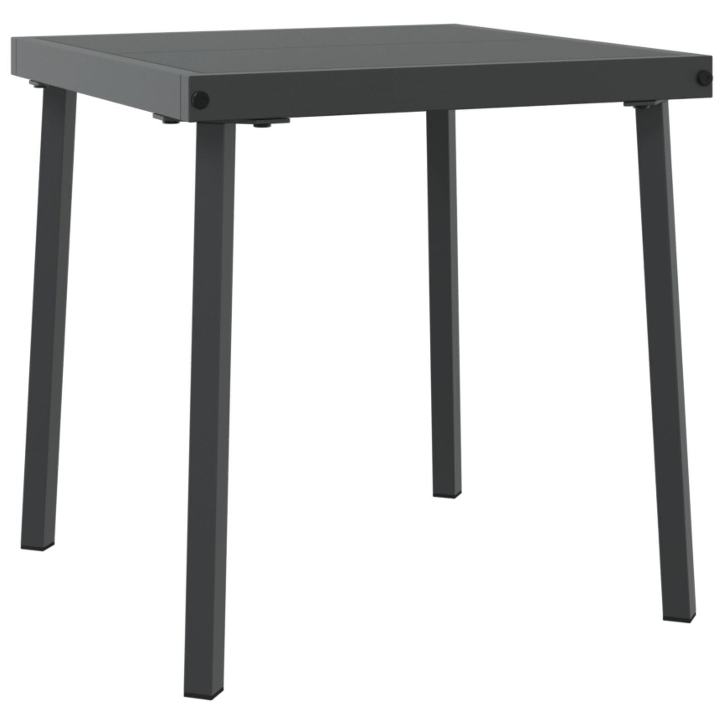 Solsenger 2 Stk Med Hjul Og Bord Svart Poly Rattan
