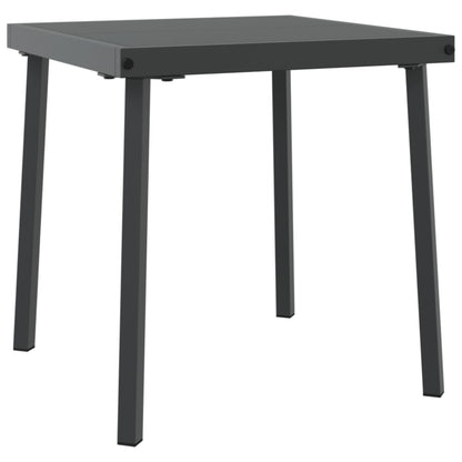 Solsenger 2 Stk Med Hjul Og Bord Svart Poly Rattan
