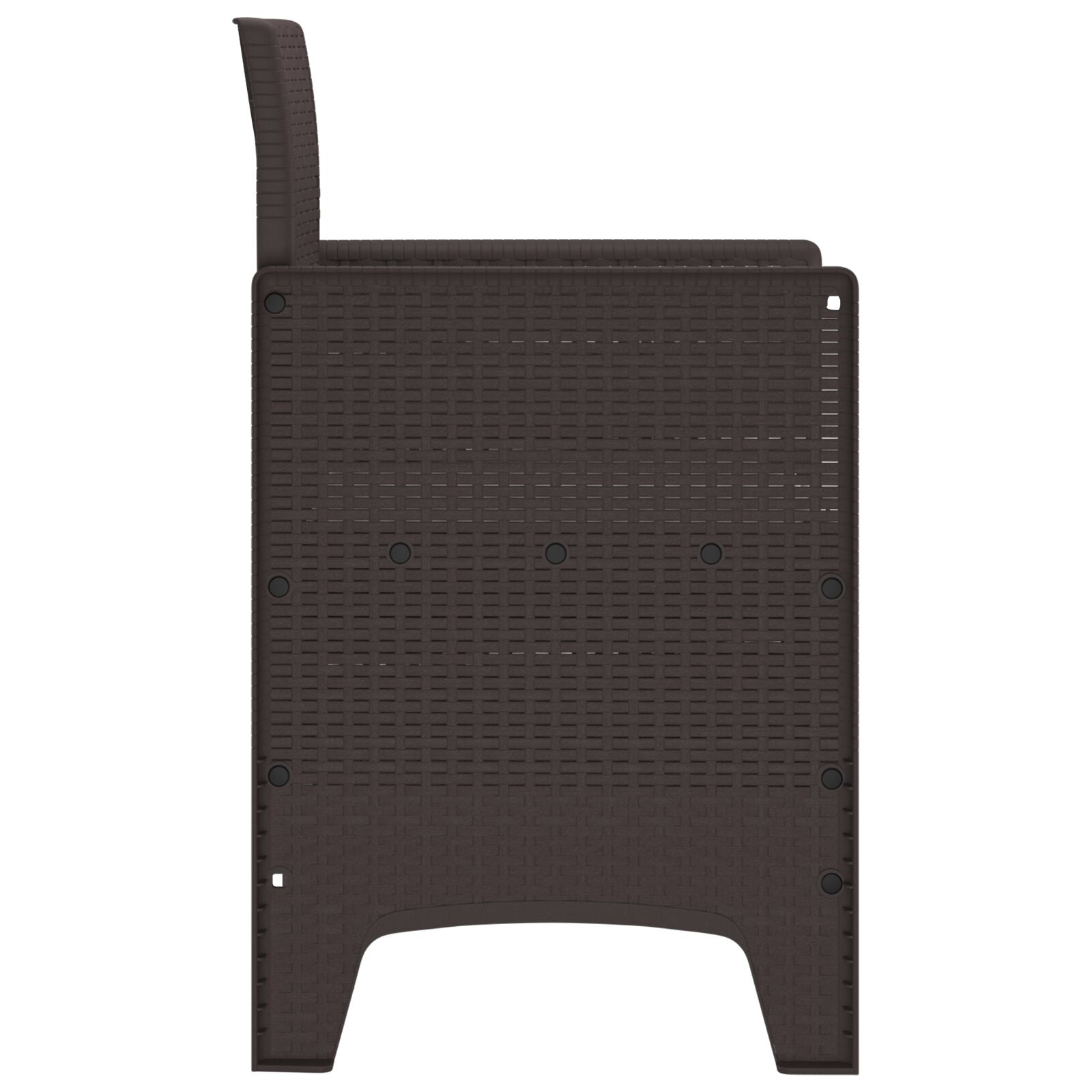 Hage Stoler Med Puter 4 Stk Brun Poly Rattan