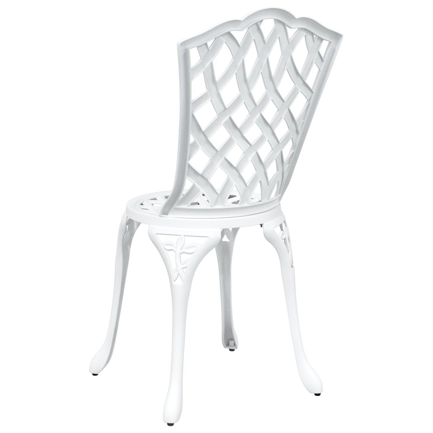 Hage Stoler 2 Stk Hvit Gjest Aluminium