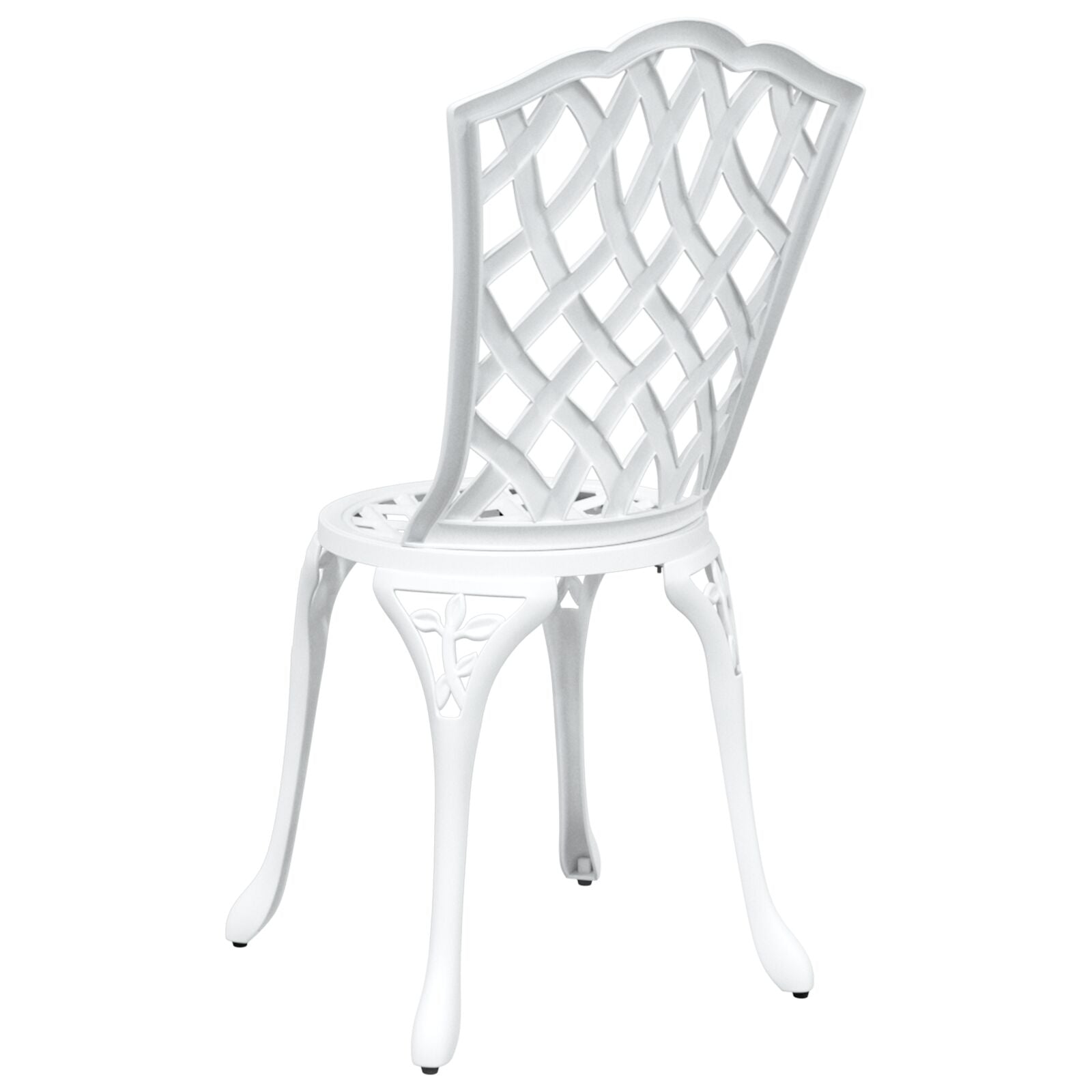 Hage Stoler 2 Stk Hvit Gjest Aluminium