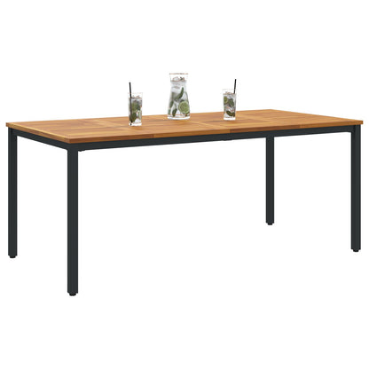 Hagebord 180X90X75 Cm Solid Akasietre Og Metall