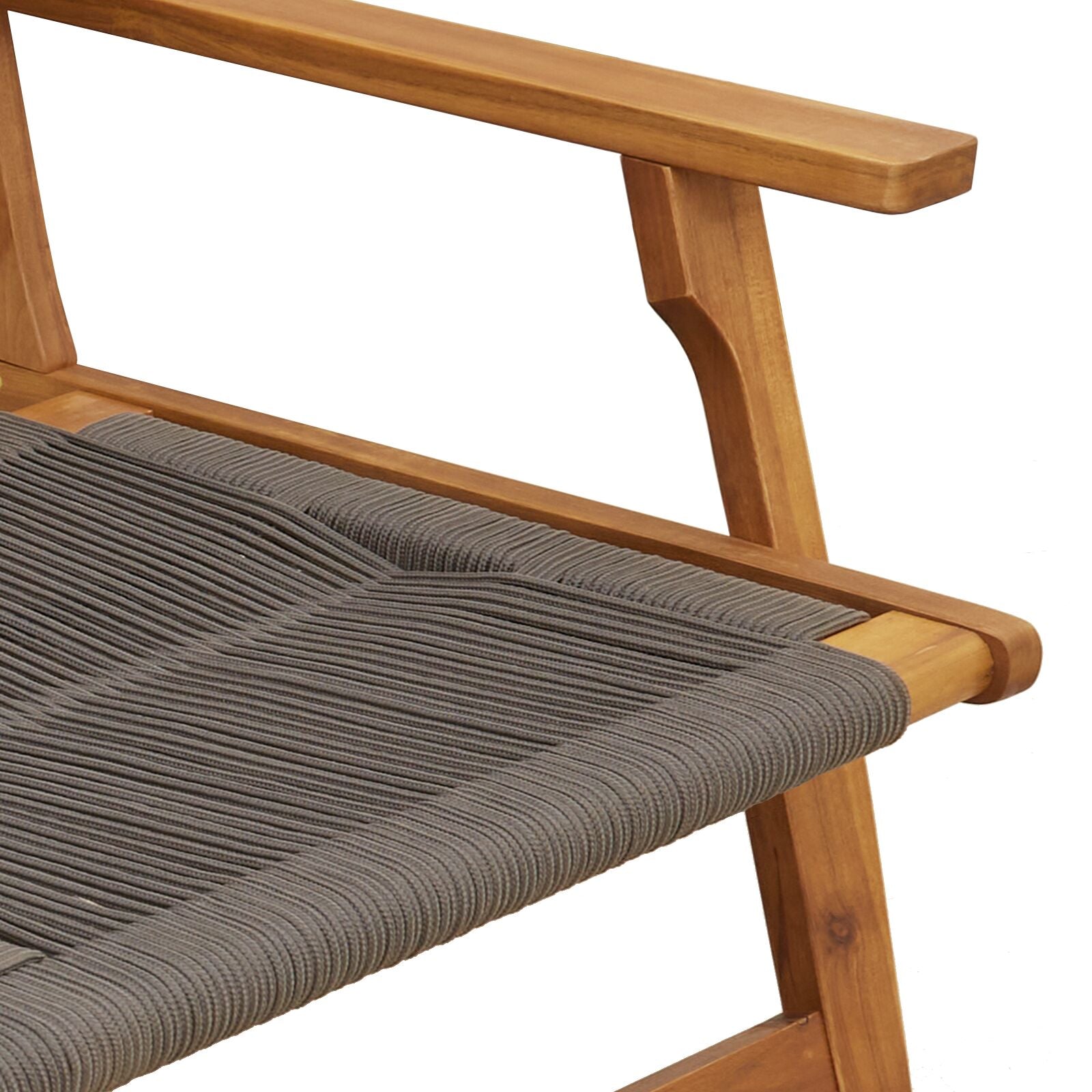 Hagebenk Grå 76X122X73 Cm Solid Akasietre