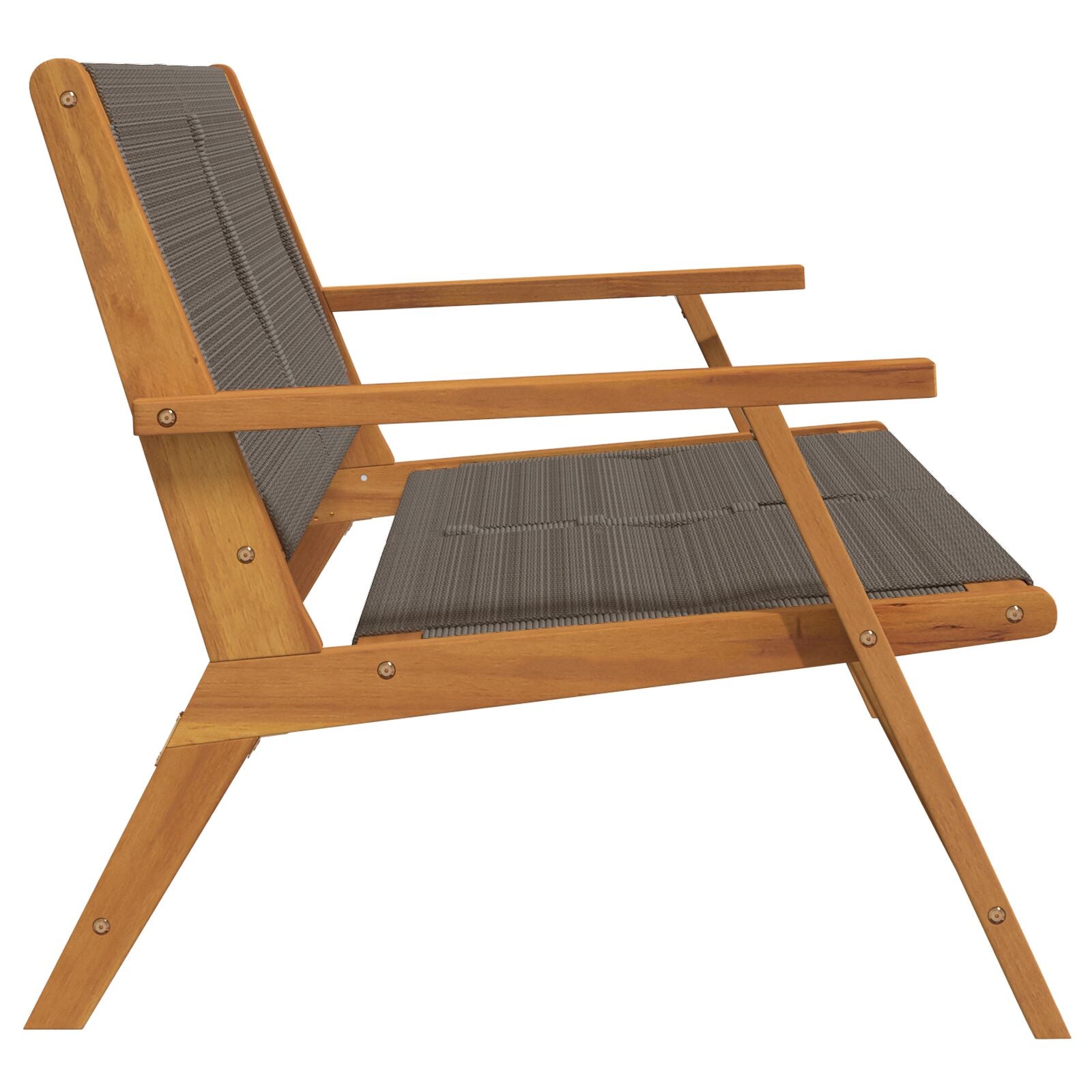 Hagebenk Grå 76X122X73 Cm Solid Akasietre