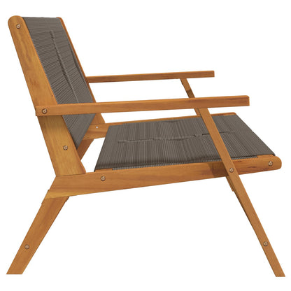 Hagebenk Grå 76X122X73 Cm Solid Akasietre