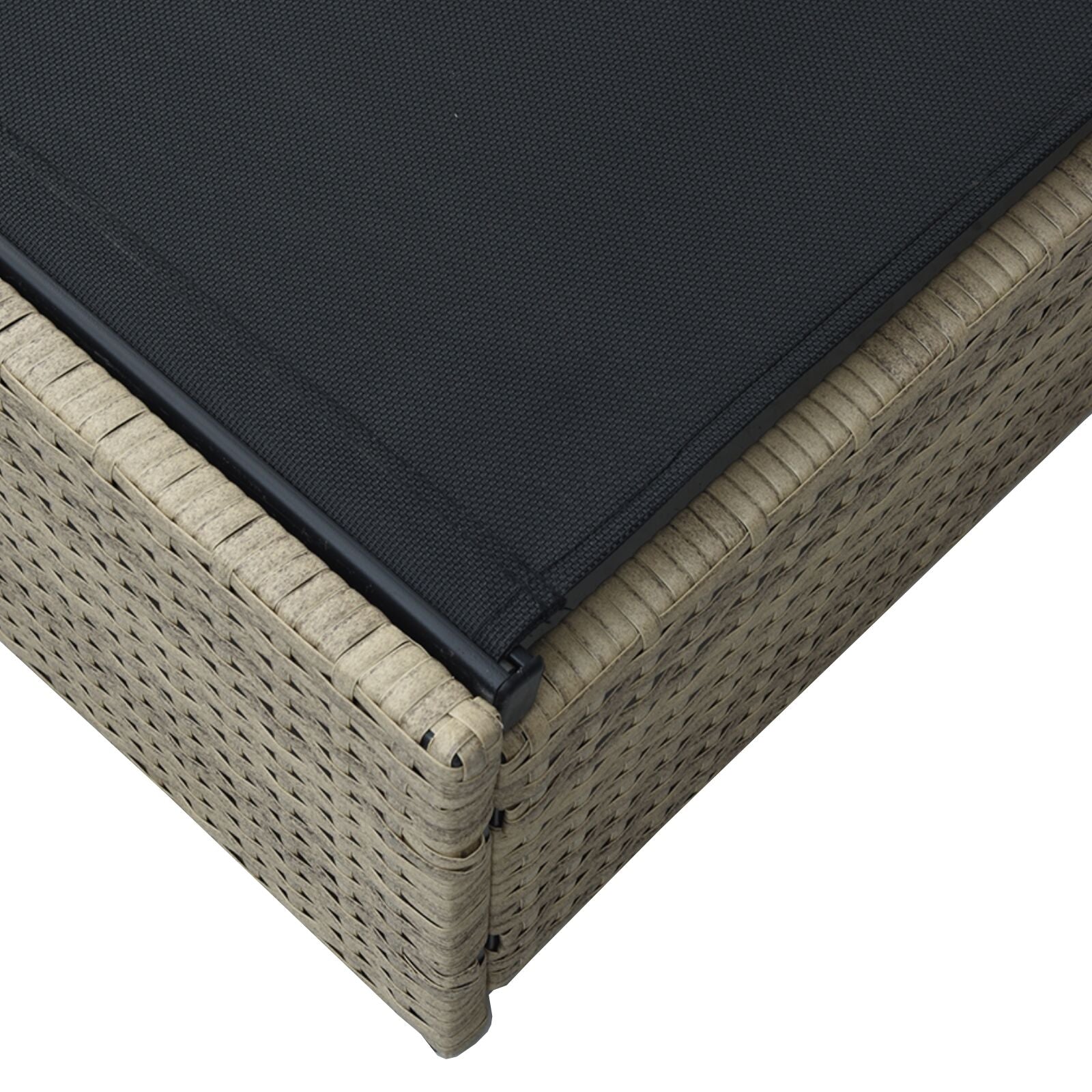 Solstol Beige 60X200X27 Cm Poly Rattan