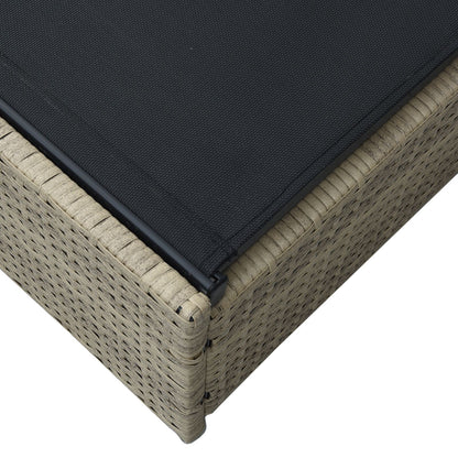Solstol Beige 60X200X27 Cm Poly Rattan