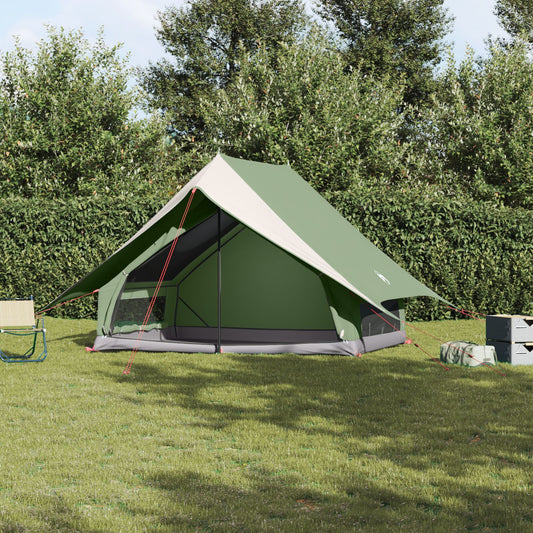 Camping Telt A-Ramme 5-Person Grønn Vanntett