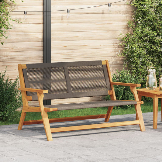 Hagebenk Grå 76X122X73 Cm Solid Akasietre