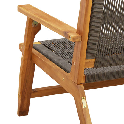 Hagebenk Grå 76X122X73 Cm Solid Akasietre