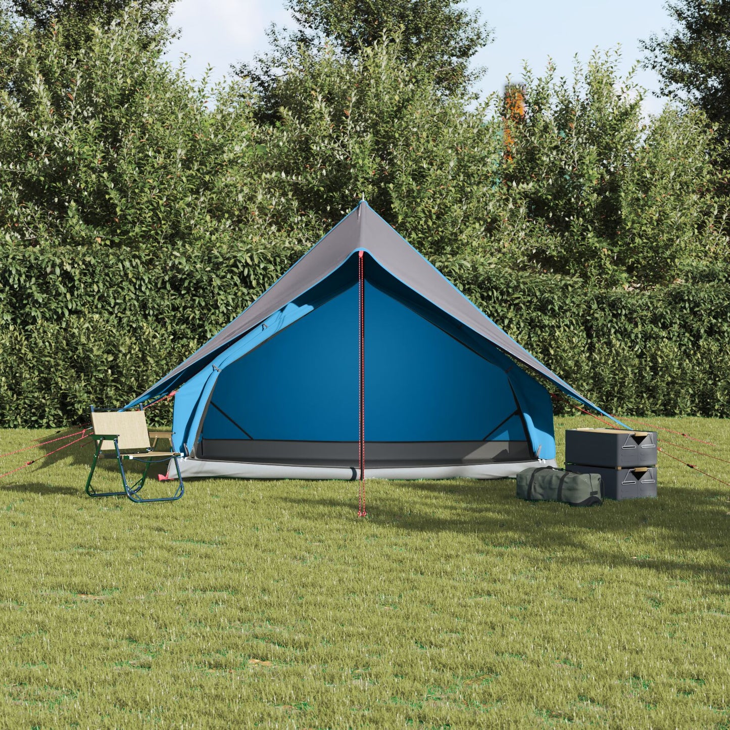 Camping Telt A-Ramme 5-Person Blå Vanntett