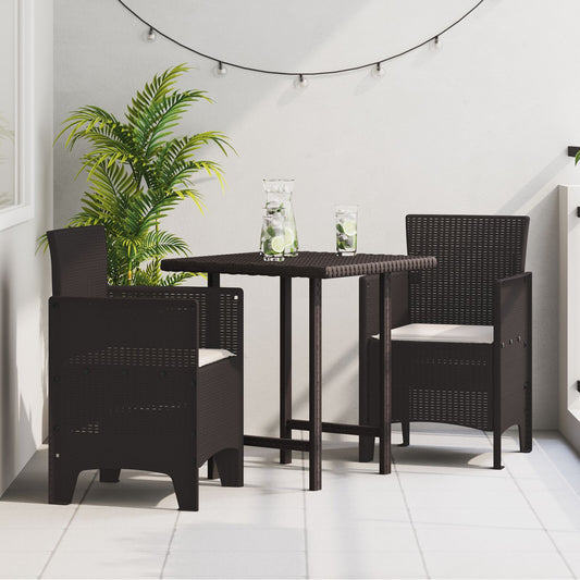 Hagemøbler Med Puter Sett Med 2 Brun, Taupe Plast, Polyester