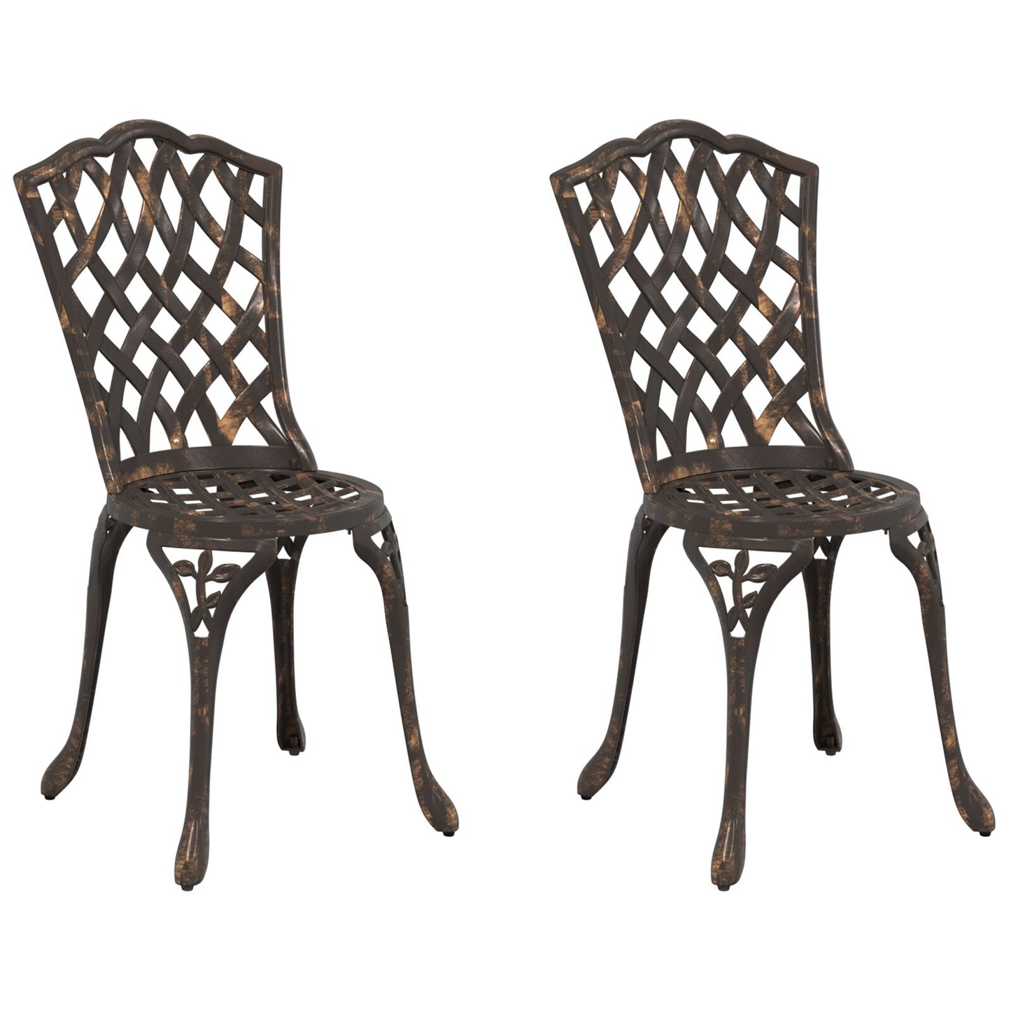 Hageputer 2 Stk Bronse Støpegods Aluminium
