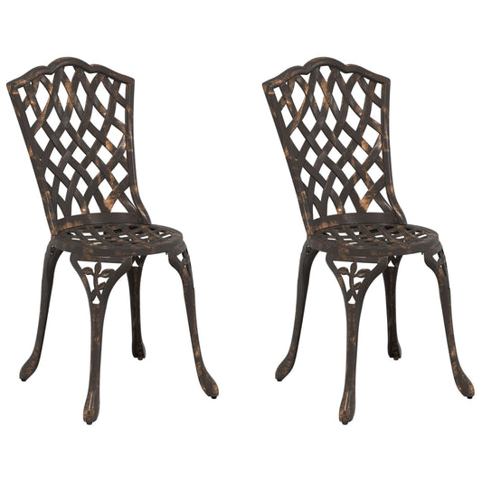 Hageputer 2 Stk Bronse Støpegods Aluminium
