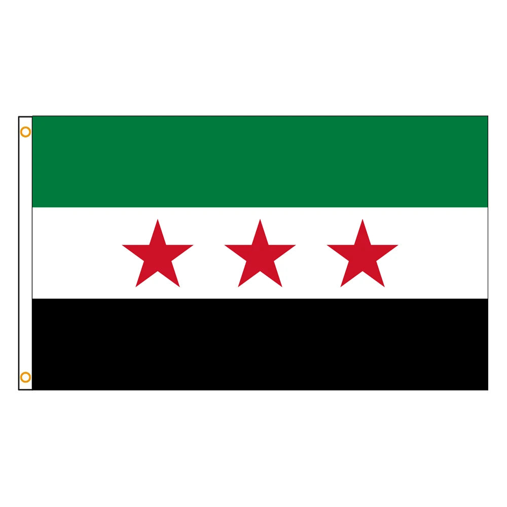 Three Stars Free Syrian Arab Flag