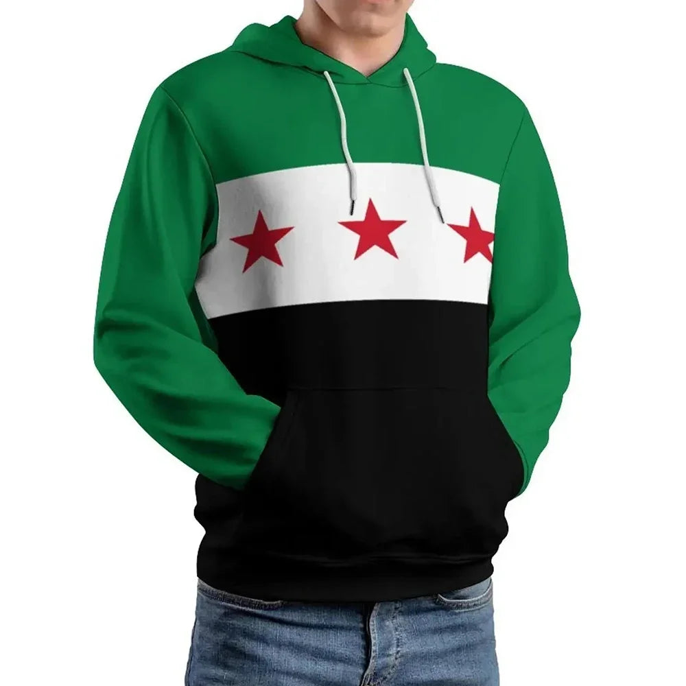 Syria Flag Hoodie for men and women