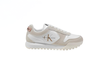 Calvin Klein Jeans Luxe – Elegant White Leather Sneakers for Spring & Summer