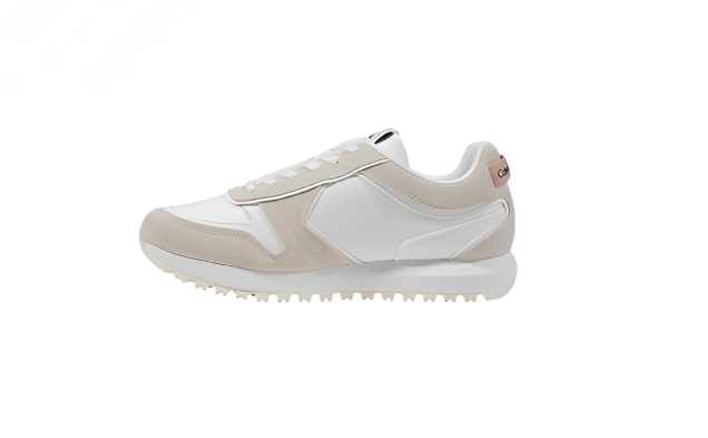 Calvin Klein Jeans Luxe – Elegant White Leather Sneakers for Spring & Summer