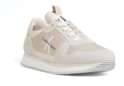 Calvin Klein Dune – Beige Suede Print Sneakers for Fall & Winter