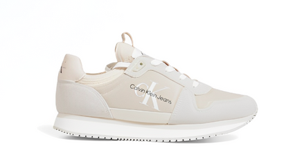 Calvin Klein Dune – Beige Suede Print Sneakers for Fall & Winter