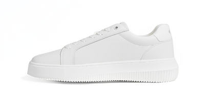 Calvin Klein Pure – Classic White Leather Sneakers for Fall & Winter