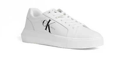 Calvin Klein Pure – Classic White Leather Sneakers for Fall & Winter