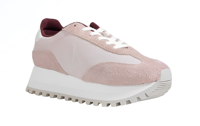 Calvin Klein Lila – Elegant Lilac Leather Sneakers for Fall & Winter