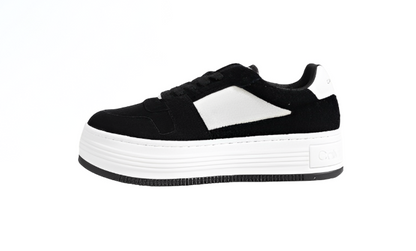 Calvin Klein Eclipse – Sleek Black Leather Sneakers for Fall & Winter