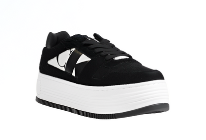 Calvin Klein Eclipse – Sleek Black Leather Sneakers for Fall & Winter