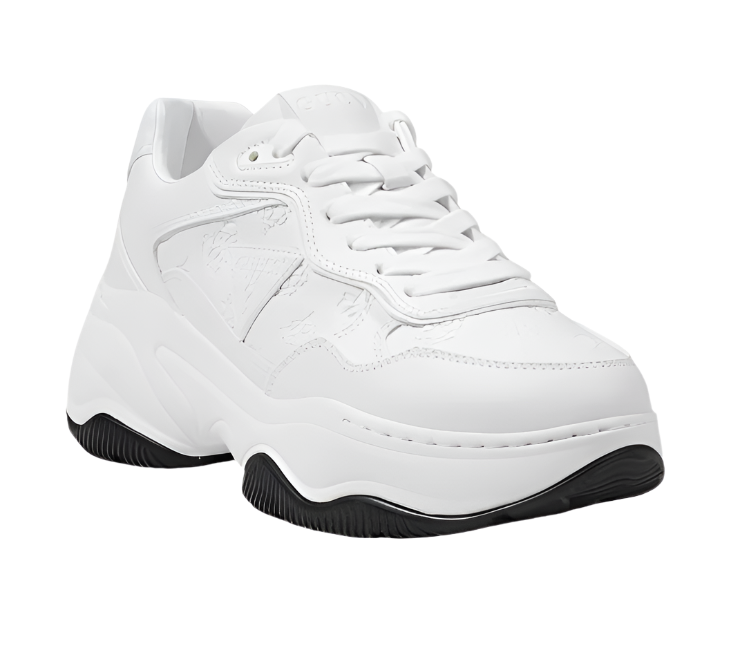 Guess Harper – Sleek White Sporty Sneakers for Spring & Summer