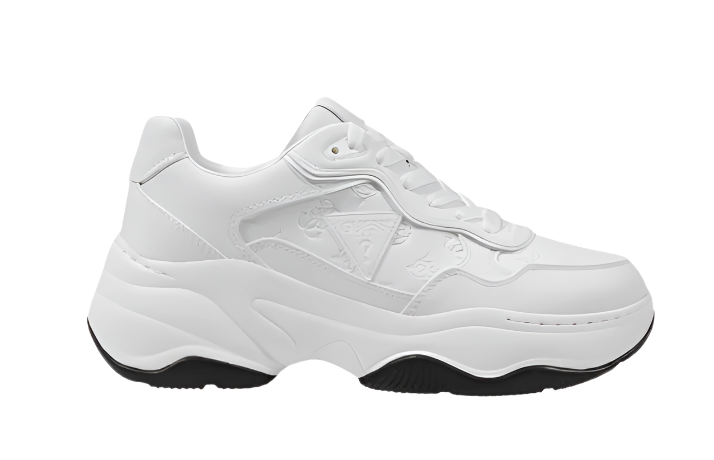 Guess Harper – Sleek White Sporty Sneakers for Spring & Summer