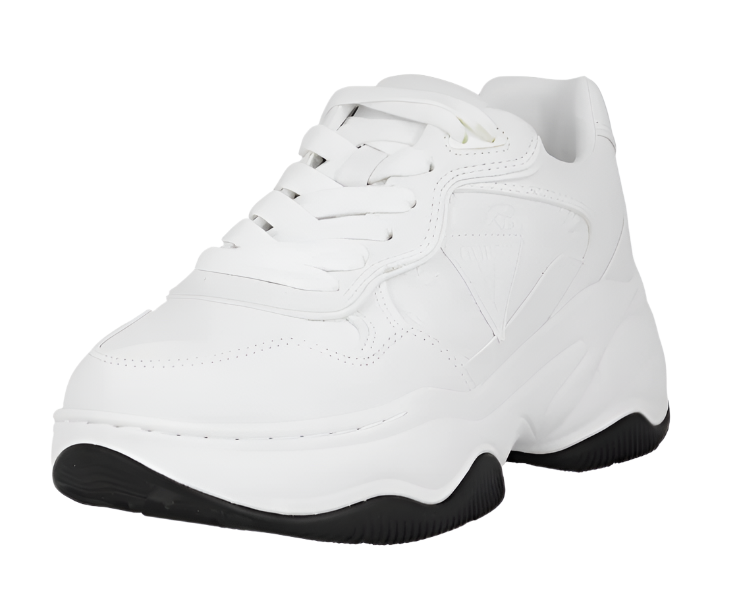 Guess Harper – Sleek White Sporty Sneakers for Spring & Summer