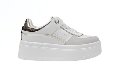 Guess Priddy – Trendy White Platform Sneakers for Spring & Summer