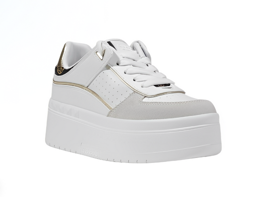 Guess Priddy – Trendy White Platform Sneakers for Spring & Summer