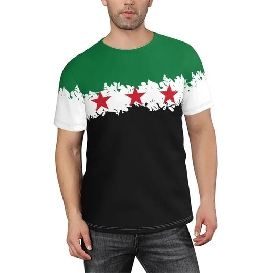 T-Shirt Syria Flag for Men & Women and Kids Tshirt-HWH37734 / XXS MAHYSTYLE