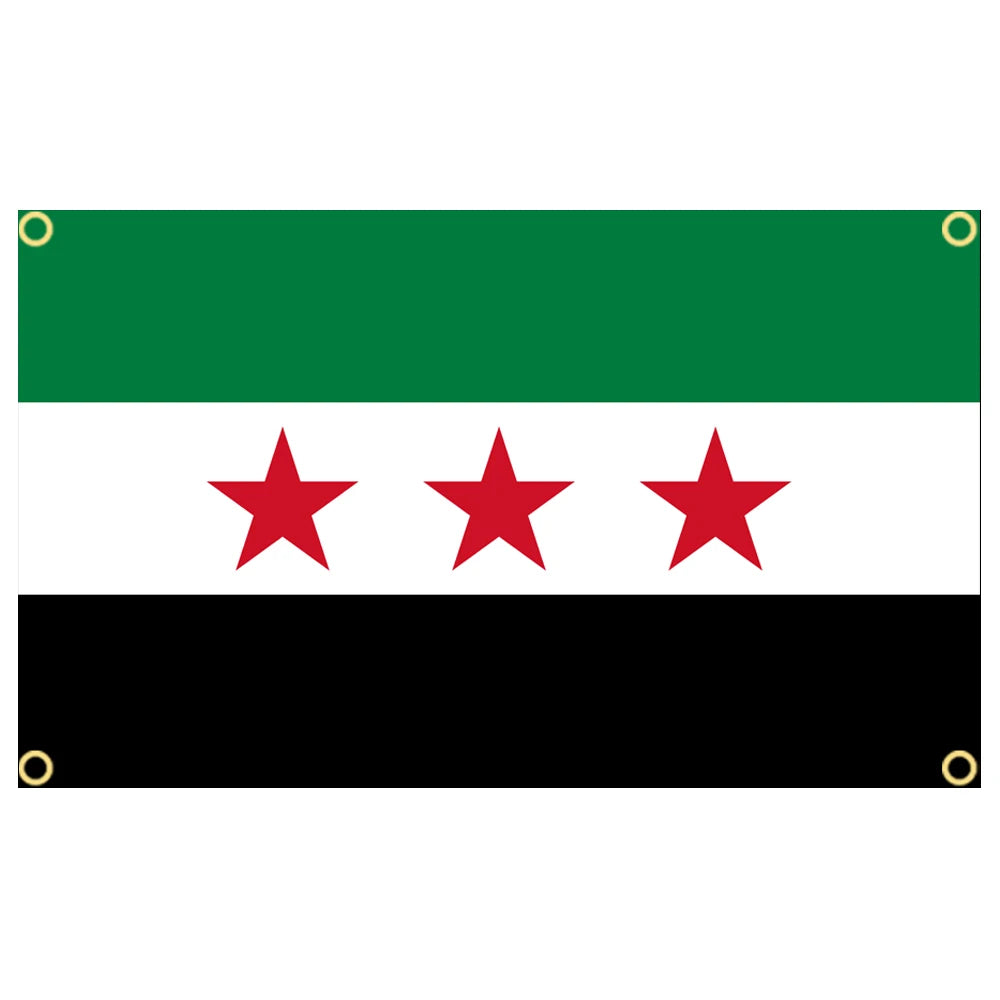 Three Stars Free Syrian Arab Flag