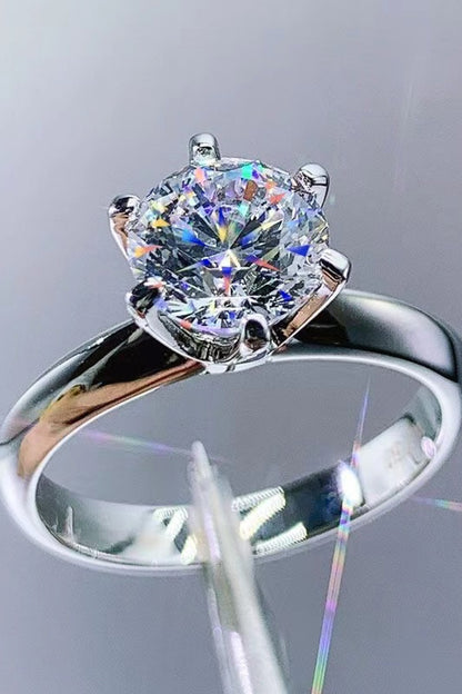 Moissanite Ring - 3 Carat