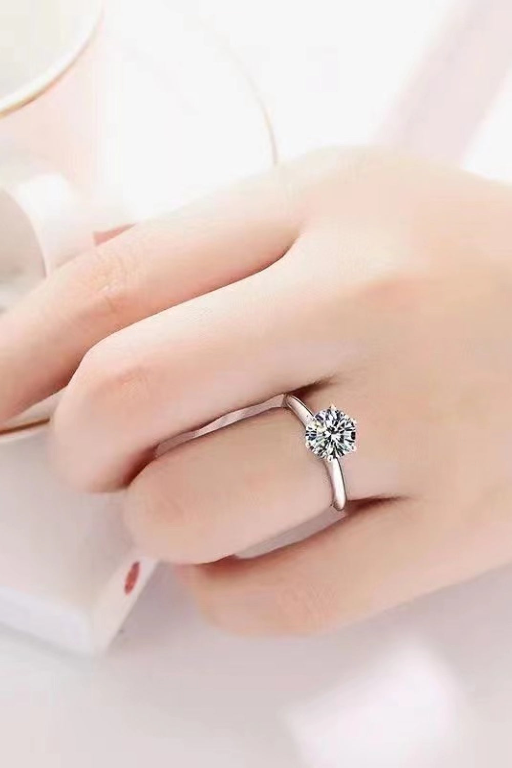 Moissanite Ring - 3 Carat