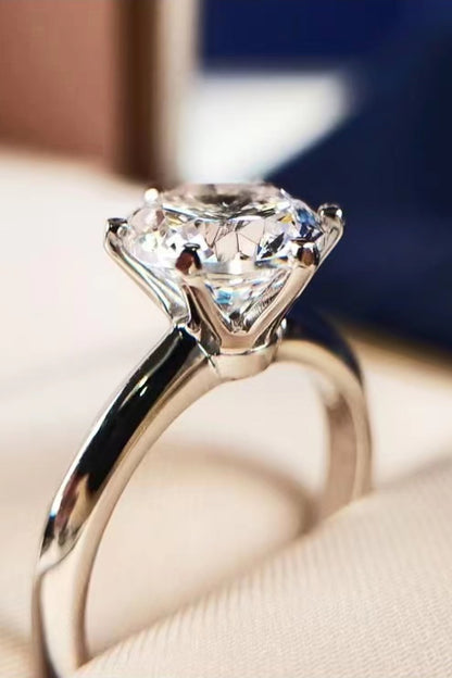 Moissanite Ring - 3 Carat