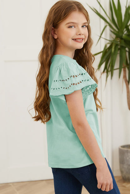 Flutter Sleeve T-Shirt For Girls