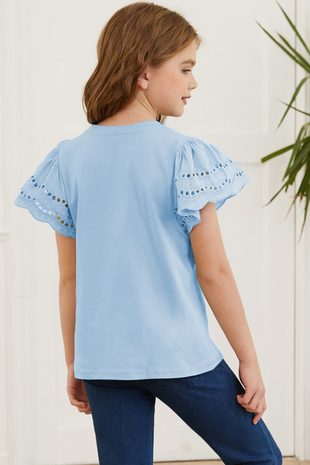 Flutter Sleeve T-Shirt For Girls