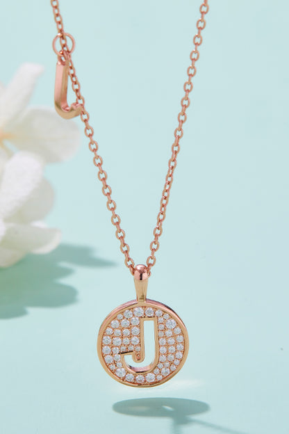 Moissanite letters Necklace