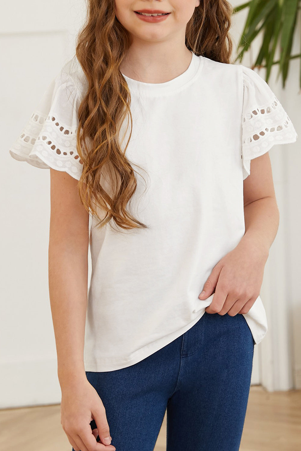 Flutter Sleeve T-Shirt For Girls