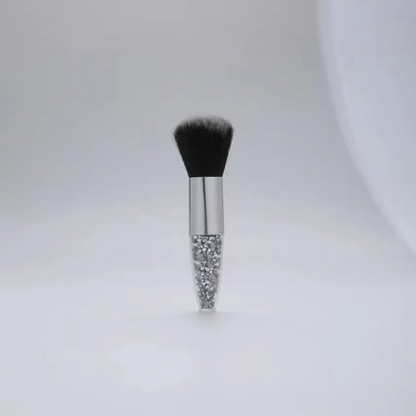 3-Piece Nail Dust & Loose Powder Brush Set – Transparent Diamond Handle