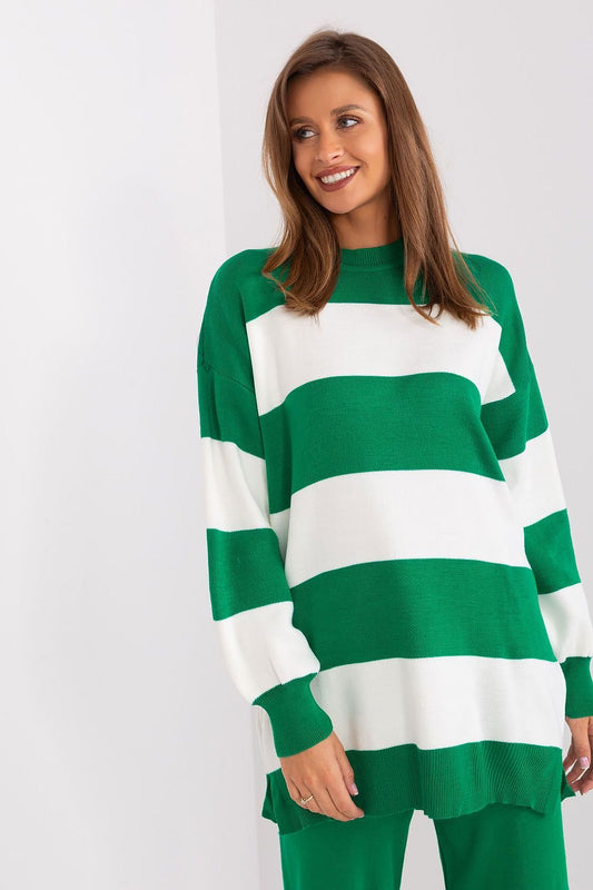 Loose Sweater green / one-size-fits-all MAHYSTYLE