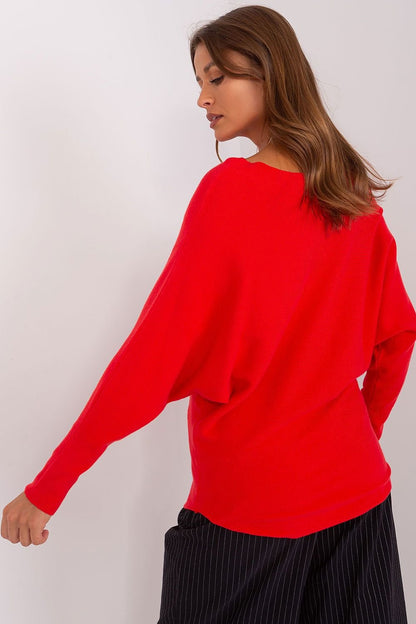 Red Batwing Sweater