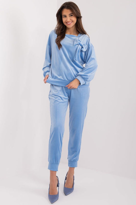 Trendy Velour Tracksuit by Italy Moda blue / one-size-fits-all MAHYSTYLE