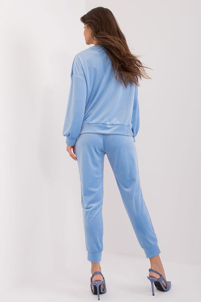 Trendy Velour Tracksuit by Italy Moda