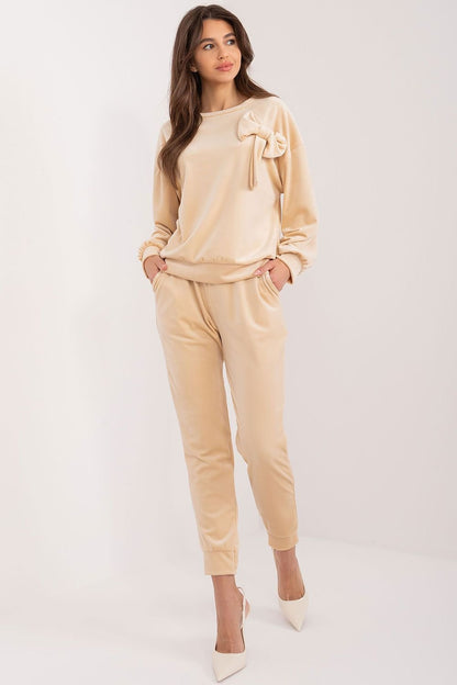 Trendy Velour Tracksuit by Italy Moda