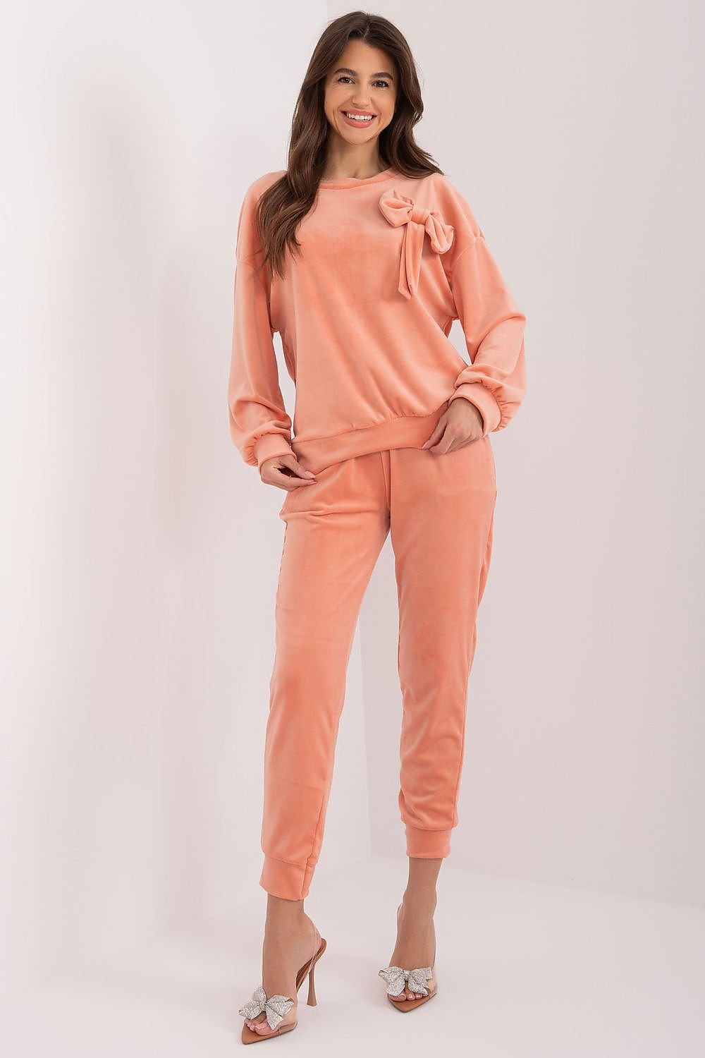 Trendy Velour Tracksuit by Italy Moda